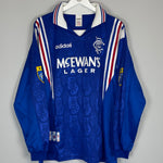 1996/97 RANGERS #11 HOME SHIRT (XL) ADIDAS