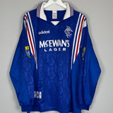 1996/97 RANGERS #11 HOME SHIRT (XL) ADIDAS