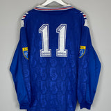 1996/97 RANGERS #11 L/S *MATCH ISSUE* HOME SHIRT (XL) ADIDAS