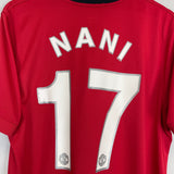 2009/10 MANCHESTER UNITED NANI #17 HOME SHIRT (L) NIKE