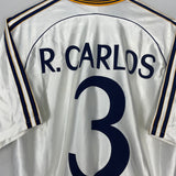 1998/99 REAL MADRID R.CARLOS #3 HOME SHIRT (M) ADIDAS