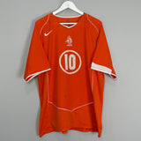 2004/06 NETHERLANDS V.NISTELROOY #10 HOME SHIRT (XL) NIKE