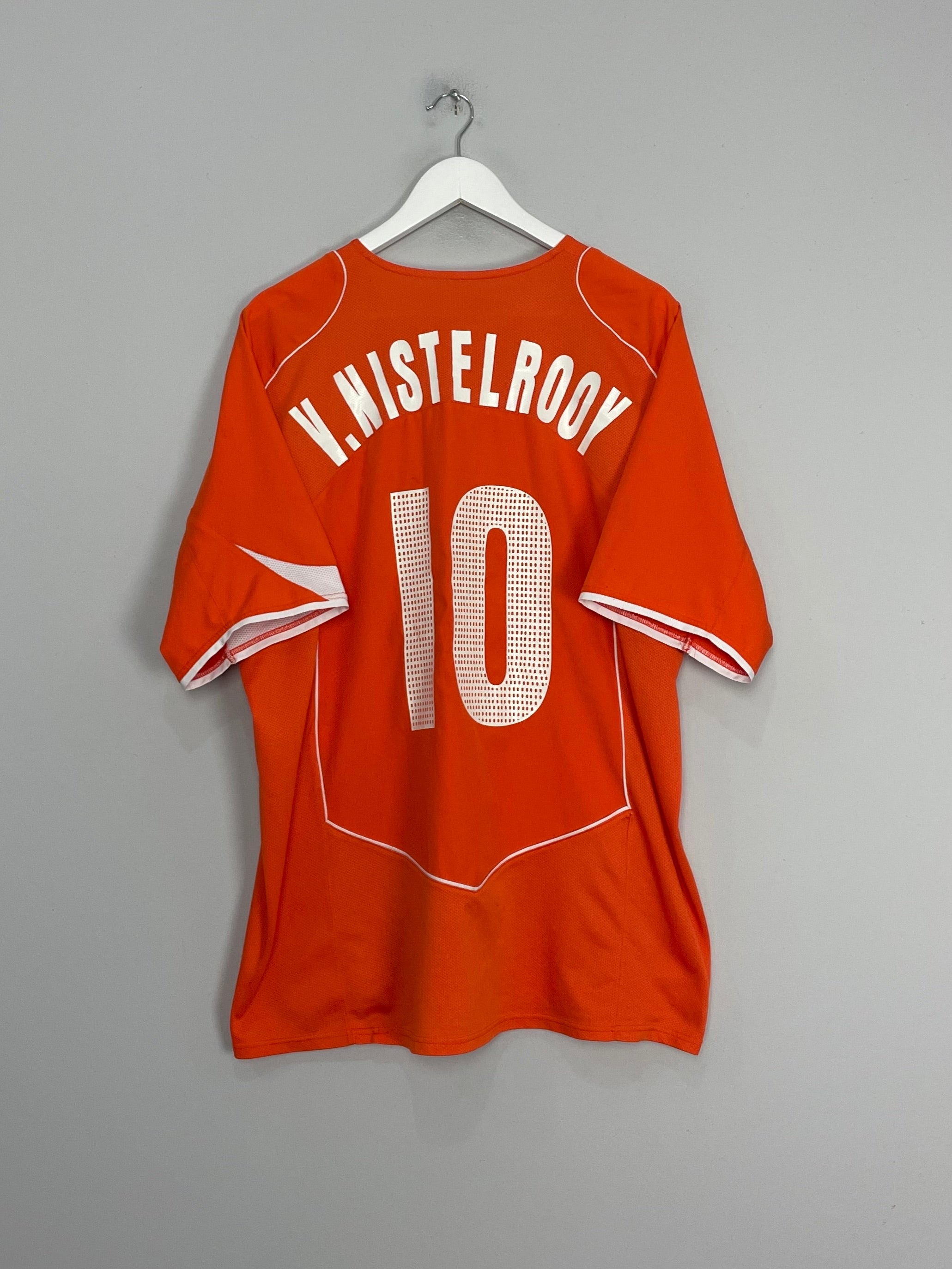 2004/06 NETHERLANDS V.NISTELROOY #10 HOME SHIRT (XL) NIKE