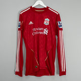 2010/12 LIVERPOOL TORRES #9 L/S HOME SHIRT (M) ADIDAS