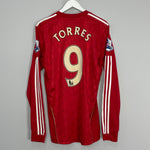 2010/12 LIVERPOOL TORRES #9 L/S HOME SHIRT (M) ADIDAS