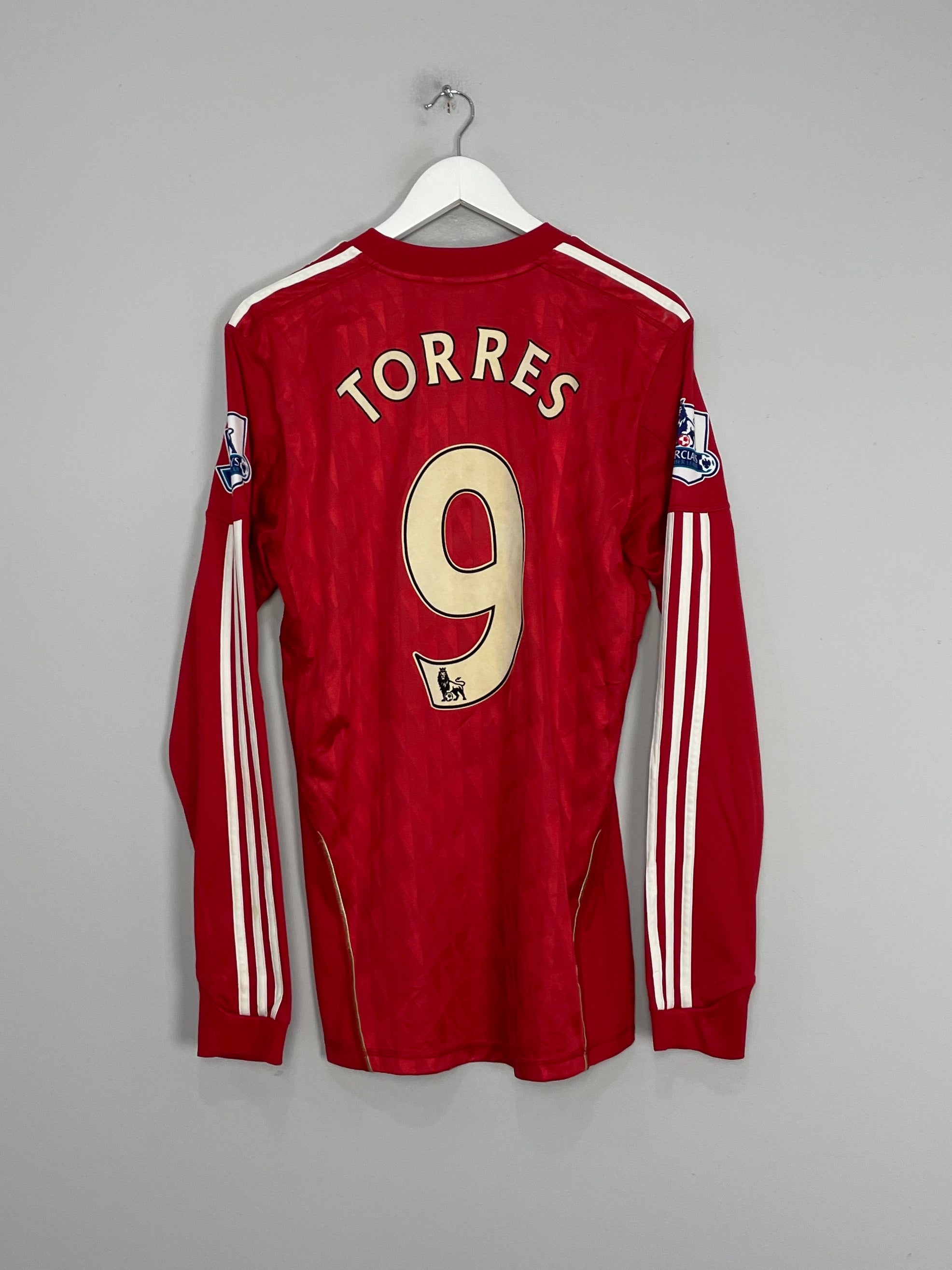 2010/12 LIVERPOOL TORRES #9 L/S HOME SHIRT (M) ADIDAS