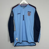 2002/03 ENGLAND SEAMAN #1 GK SHIRT (L) UMBRO