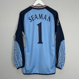 2002/03 ENGLAND SEAMAN #1 GK SHIRT (L) UMBRO