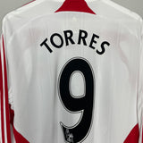 2007/08 LIVERPOOL TORRES #9 *BNWT* L/S AWAY SHIRT (L) ADIDAS