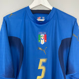 2006 ITALY **CANNAVARO #5 HOME SHIRT (XXL) PUMA