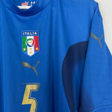 2006 ITALY **CANNAVARO #5 HOME SHIRT (XXL) PUMA