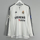 2004/05 REAL MADRID GUTI.H #14 L/S C/L HOME SHIRT (M) ADIDAS