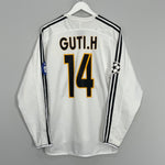 2004/05 REAL MADRID GUTI.H #14 L/S HOME SHIRT (M) ADIDAS