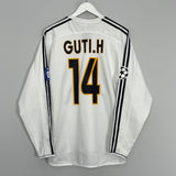 2004/05 REAL MADRID GUTI.H #14 L/S HOME SHIRT (M) ADIDAS