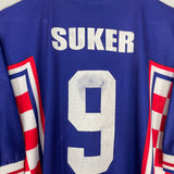 1998/01 CROATIA SUKER #9 HOME SHIRT (XL) LOTTO