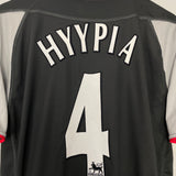 2002/04 LIVERPOOL HYPIA #4 AWAY SHIRT (M) REEBOK