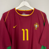 2002/04 PORTUGAL C.RONALDO #11 HOME SHIRT (XL) NIKE