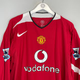 2004/06 MANCHESTER UNITED SMITH #14 L/S HOME SHIRT (XL) NIKE