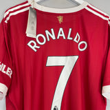 2021/22 MANCHESTER UNITED RONALDO #7 *BNWT* AUTHENTIC HOME SHIRT (XXL) ADIDAS