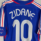 2006/07 FRANCE ZIDANE #10 *PLAYER ISSUE* HOME SHIRT (XL) ADIDAS