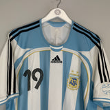 2006/07 ARGENTINA MESSI #19 *PLAYER ISSUE* HOME SHIRT (XL) ADIDAS