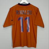 1998/00 BARCELONA RIVALDO #11 BASIC AWAY SHIRT (S) NIKE