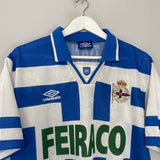 1993/95 DEPORTIVO LA CORUNA ALDANA #19 HOME SHIRT (XL) UMBRO