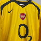 2005/06 ARSENAL V.PERSIE #11 L/S AWAY SHIRT (XL) NIKE