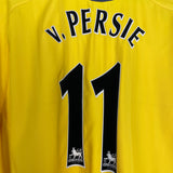 2005/06 ARSENAL V.PERSIE #11 L/S AWAY SHIRT (XL) NIKE