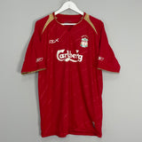 2005/06 LIVERPOOL HOME SHIRT (L) REEBOK