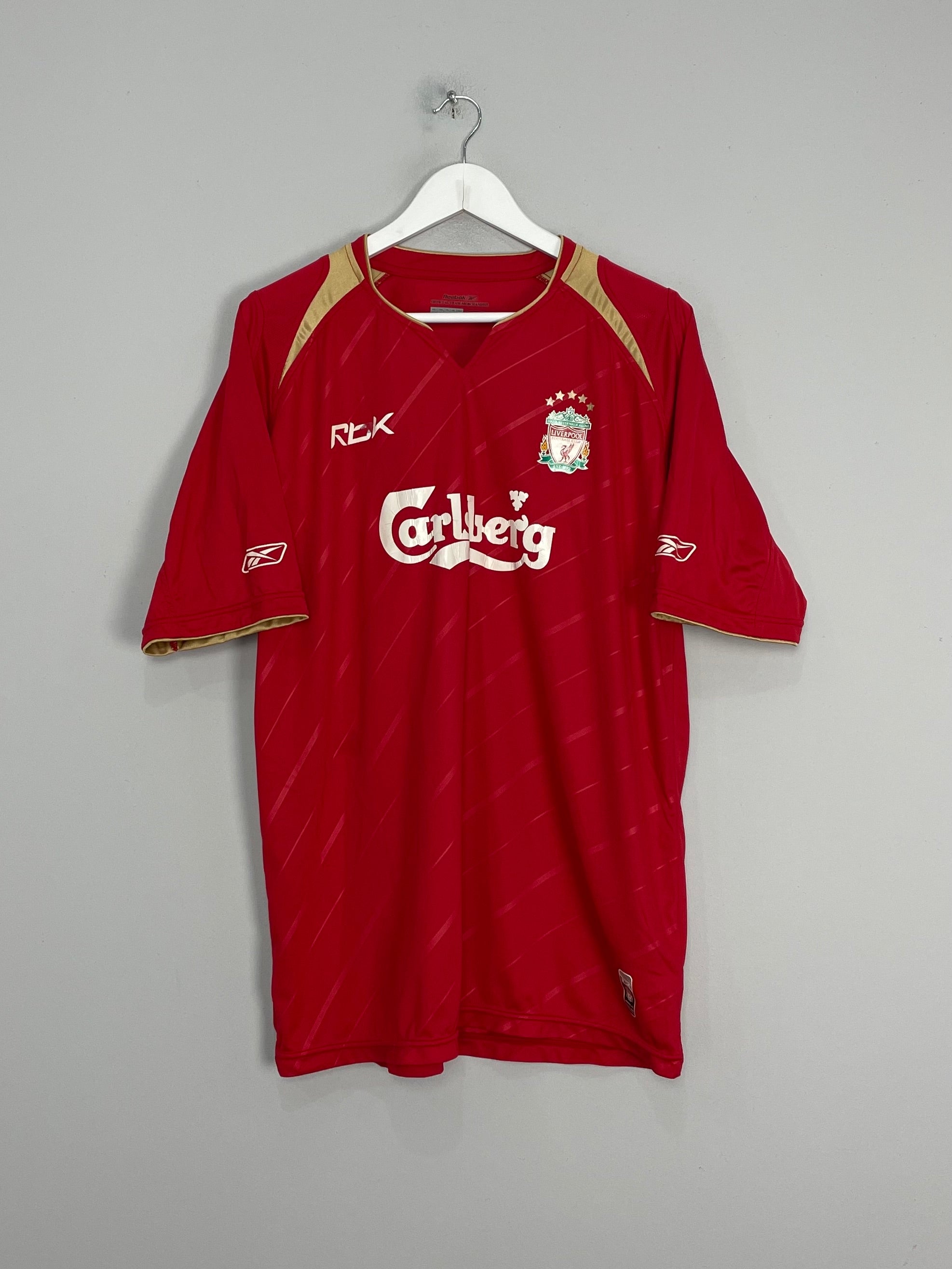 2005/06 LIVERPOOL HOME SHIRT (L) REEBOK