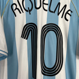 2006/07 ARGENTINA RIQUELME #10 HOME SHIRT (XL) ADIDAS