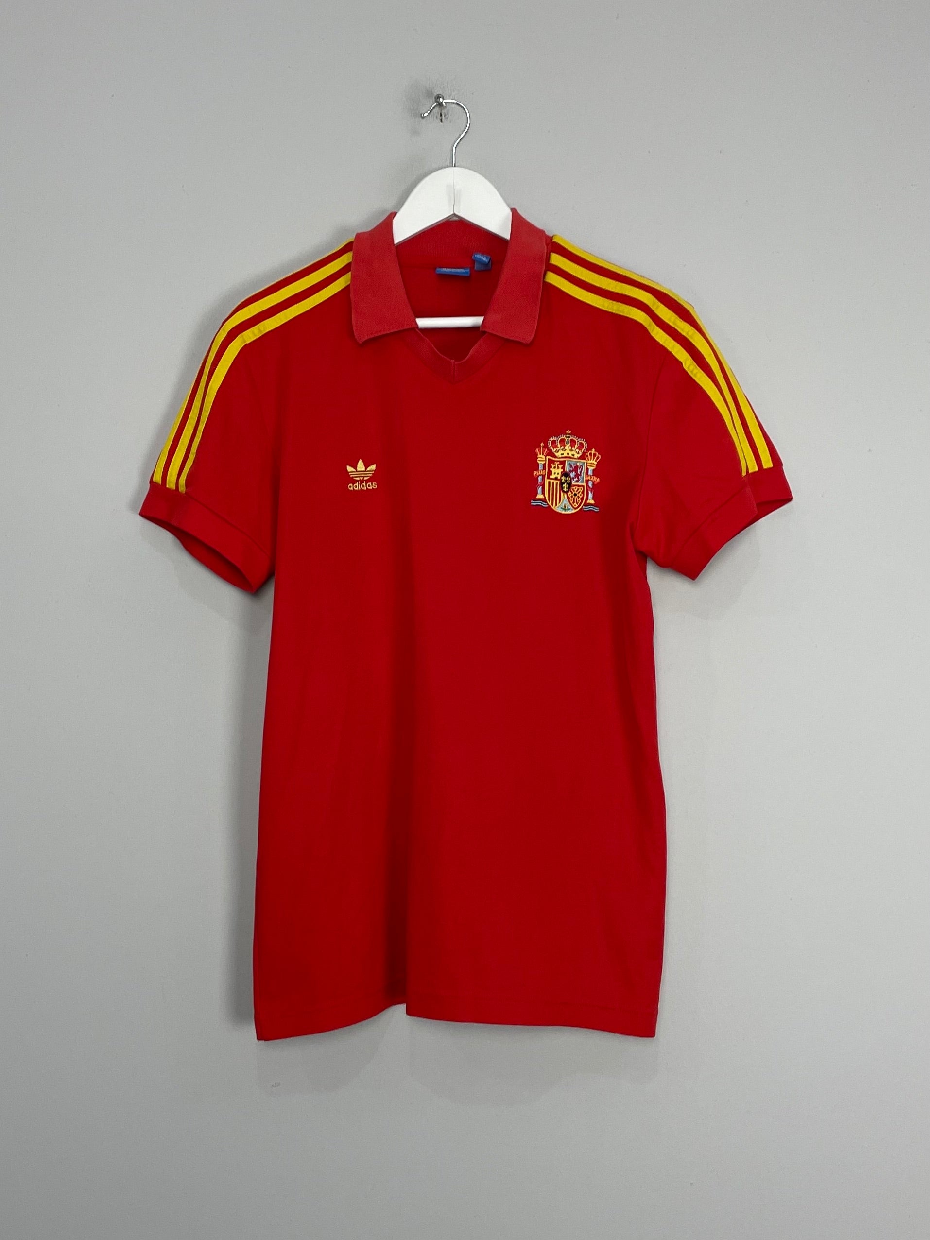 1982 SPAIN #10 *RE-ISSUE* HOME SHIRT (L) ADIDAS