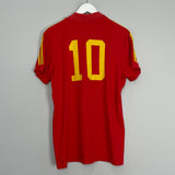 1982 SPAIN #10 *RE-ISSUE* HOME SHIRT (L) ADIDAS