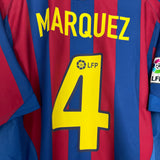 2005/06 BARCELONA MARQUEZ #4 HOME SHIRT (L) NIKE