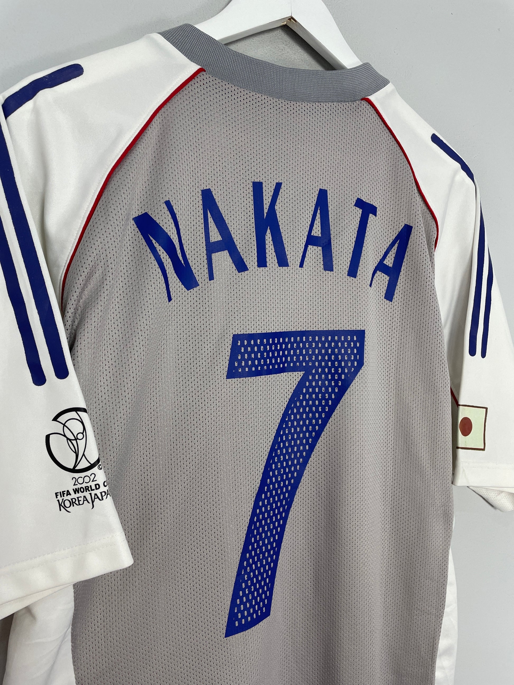 JAPAN 2002 WORLD CUP KOREA-JAPAN NAKATA JERSEY ADIDAS AWAY SHIRT