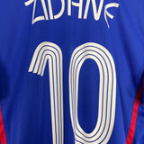 2006/07 FRANCE ZIDANE #10 HOME SHIRT (L) ADIDAS