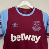 2020/21 WEST HAM HOME SHIRT (M) UMBRO