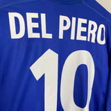 1999/00 ITALY DEL PIERO #10 L/S HOME SHIRT (XL) KAPPA