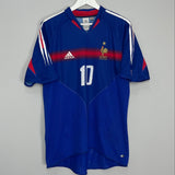 2004/06 FRANCE ZIDANE #10 HOME SHIRT (L) ADIDAS