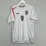 2005/07 ENGLAND ROONEY #9 HOME SHIRT (L) UMBRO