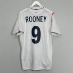 2005/07 ENGLAND ROONEY #9 HOME SHIRT (L) UMBRO