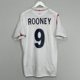 2005/07 ENGLAND ROONEY #9 HOME SHIRT (L) UMBRO