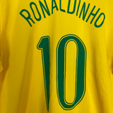 2006/08 BRAZIL RONALDINHO #10 HOME SHIRT (XL) NIKE