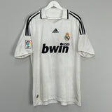 2008/09 REAL MADRID RAUL #7 HOME SHIRT (L) ADIDAS