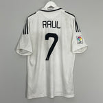 2008/09 REAL MADRID RAUL #7 HOME SHIRT (L) ADIDAS