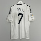 2008/09 REAL MADRID RAUL #7 HOME SHIRT (L) ADIDAS