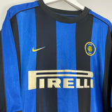 1999/00 INTER MILAN RONALDO #9 HOME SHIRT (XL) NIKE