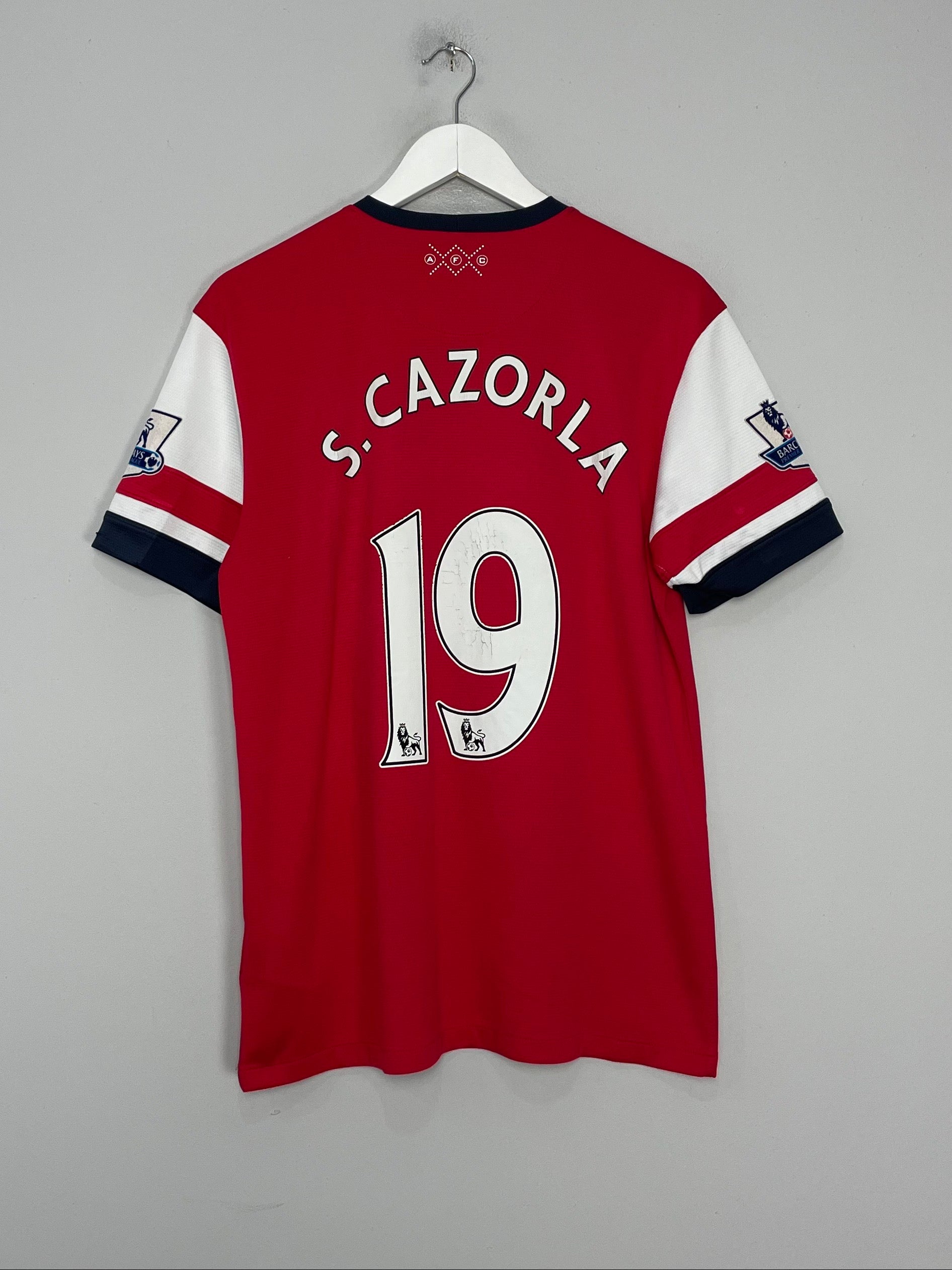 2012/13 ARSENAL S.CAZORLA #19 HOME SHIRT (M) NIKE