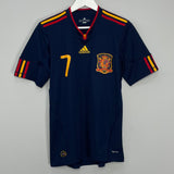 2010/11 SPAIN DAVID VILLA #7 AWAY SHIRT (S) ADIDAS